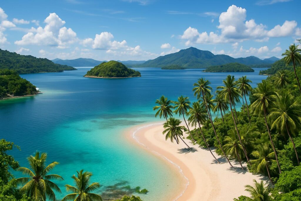 Pemandangan indah Tempat Holiday Indonesia.