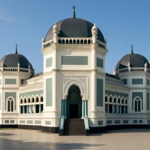 Masjid Raya Al Mashun, masjid megah dengan arsitektur Moorish di Medan