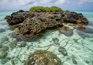 Ular laut tidak berbisa di Pulau Ular, Bima.