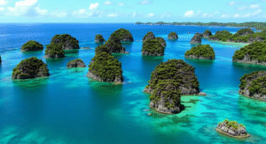 Gugusan pulau karst Raja Ampat.