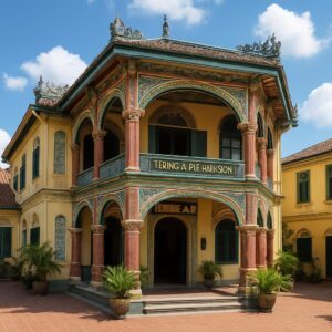 Tjong A Fie Mansion, rumah bersejarah perpaduan arsitektur Tionghoa, Eropa, dan Melayu.