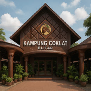Pintu masuk Kampung Coklat Blitar