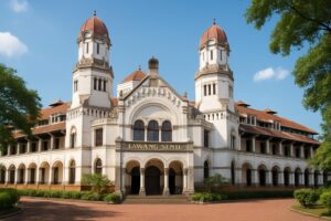 Lawang Sewu, bangunan bersejarah di Semarang dengan arsitektur kolonial Belanda