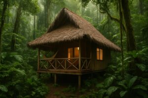 Eco-lodge berkelanjutan tersembunyi di hutan Semenanjung Osa.